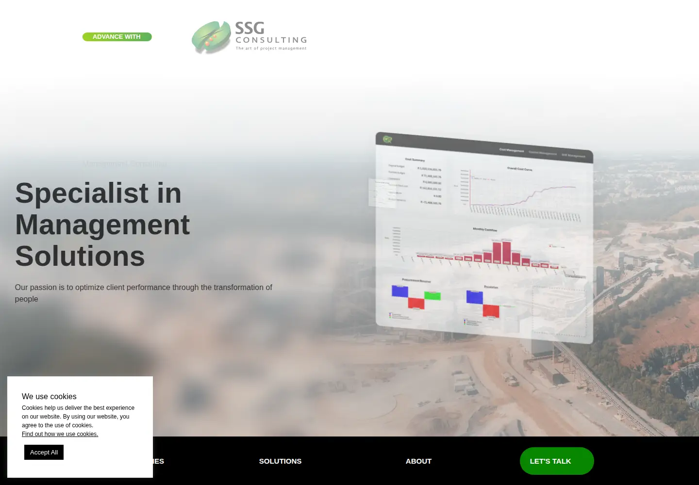 Screenshot of ssgconsulting.co.za