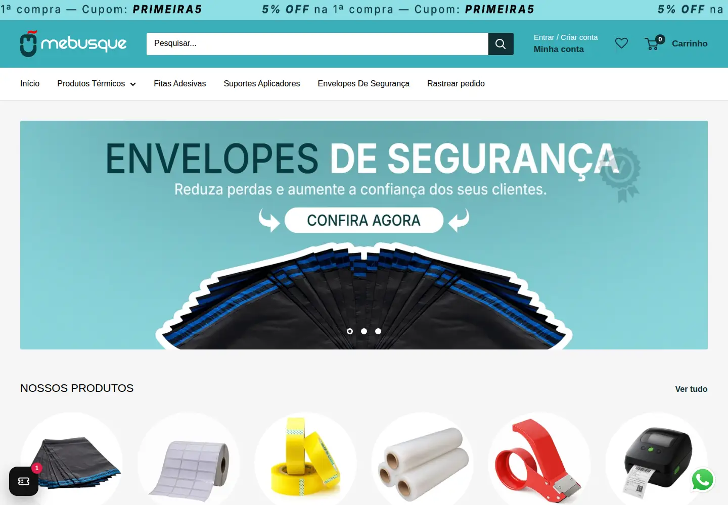 Screenshot of mebusque.com.br