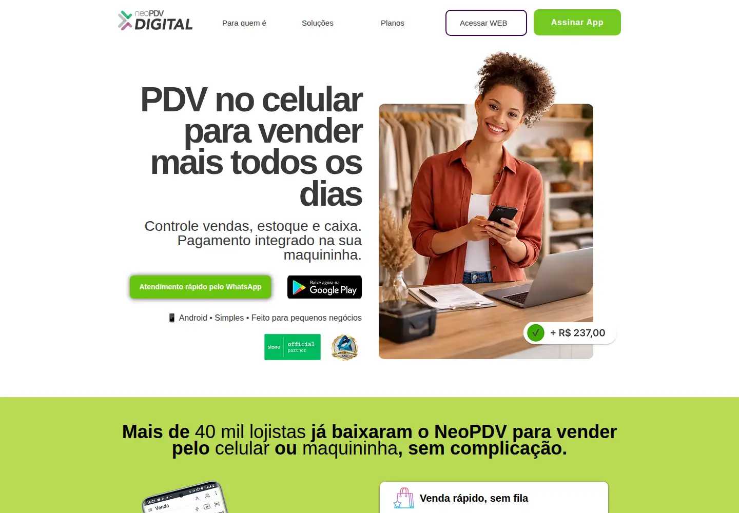 Screenshot of neopdvdigital.com.br