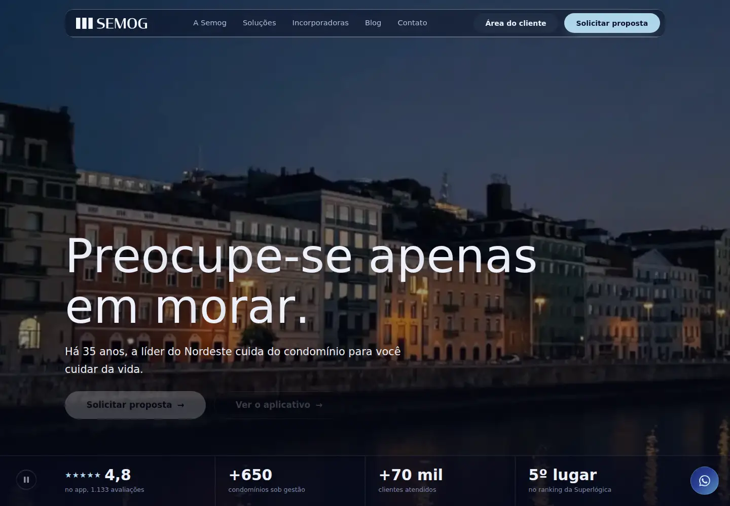 Screenshot of semog.com.br