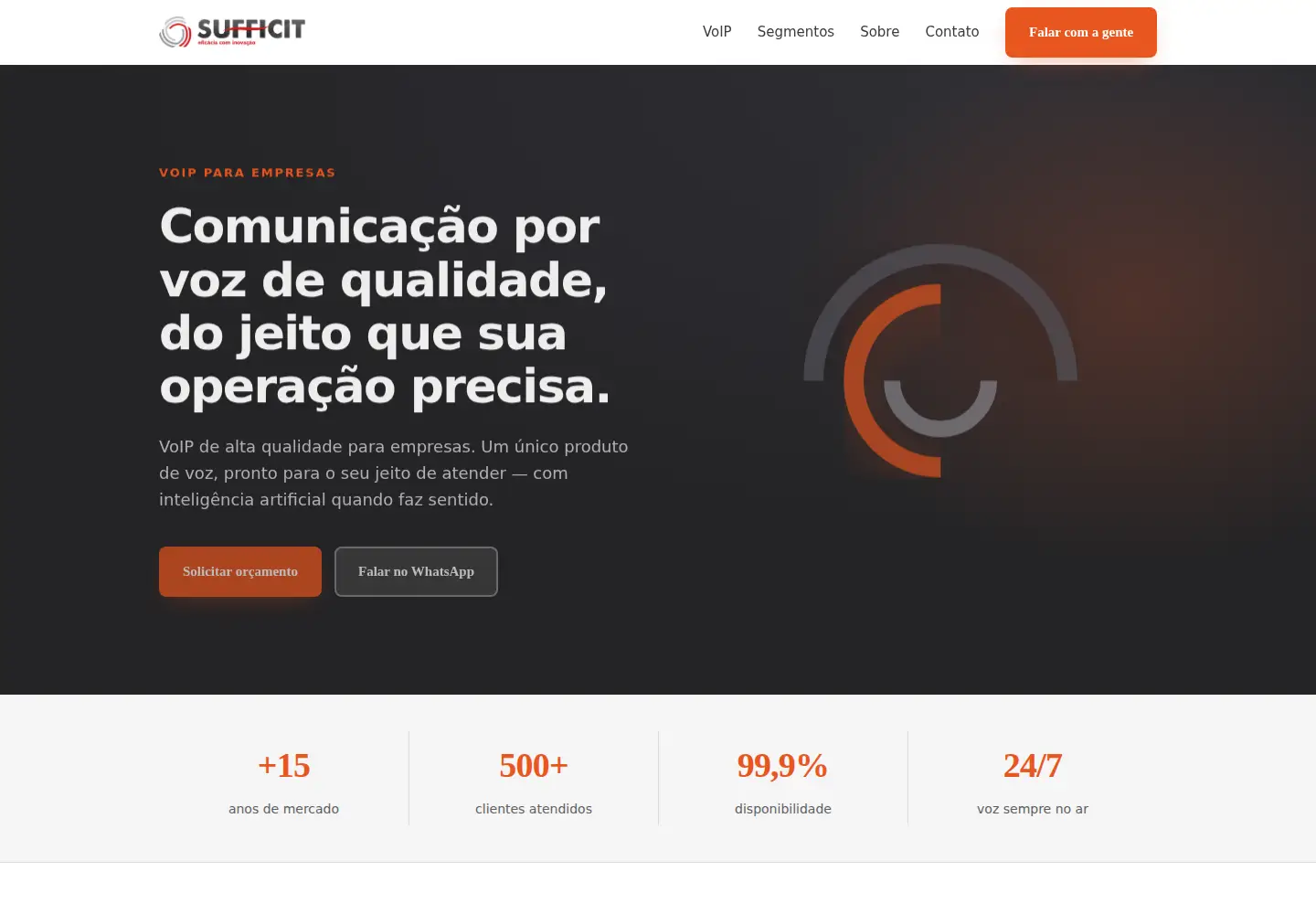 Captured homepage of sufficit.com.br in the current scan