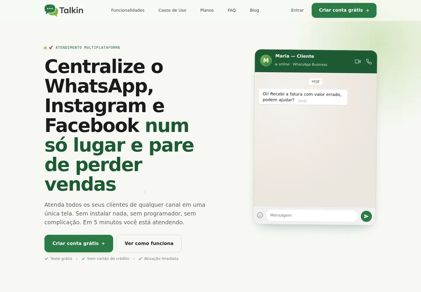 Screenshot of talkin.com.br