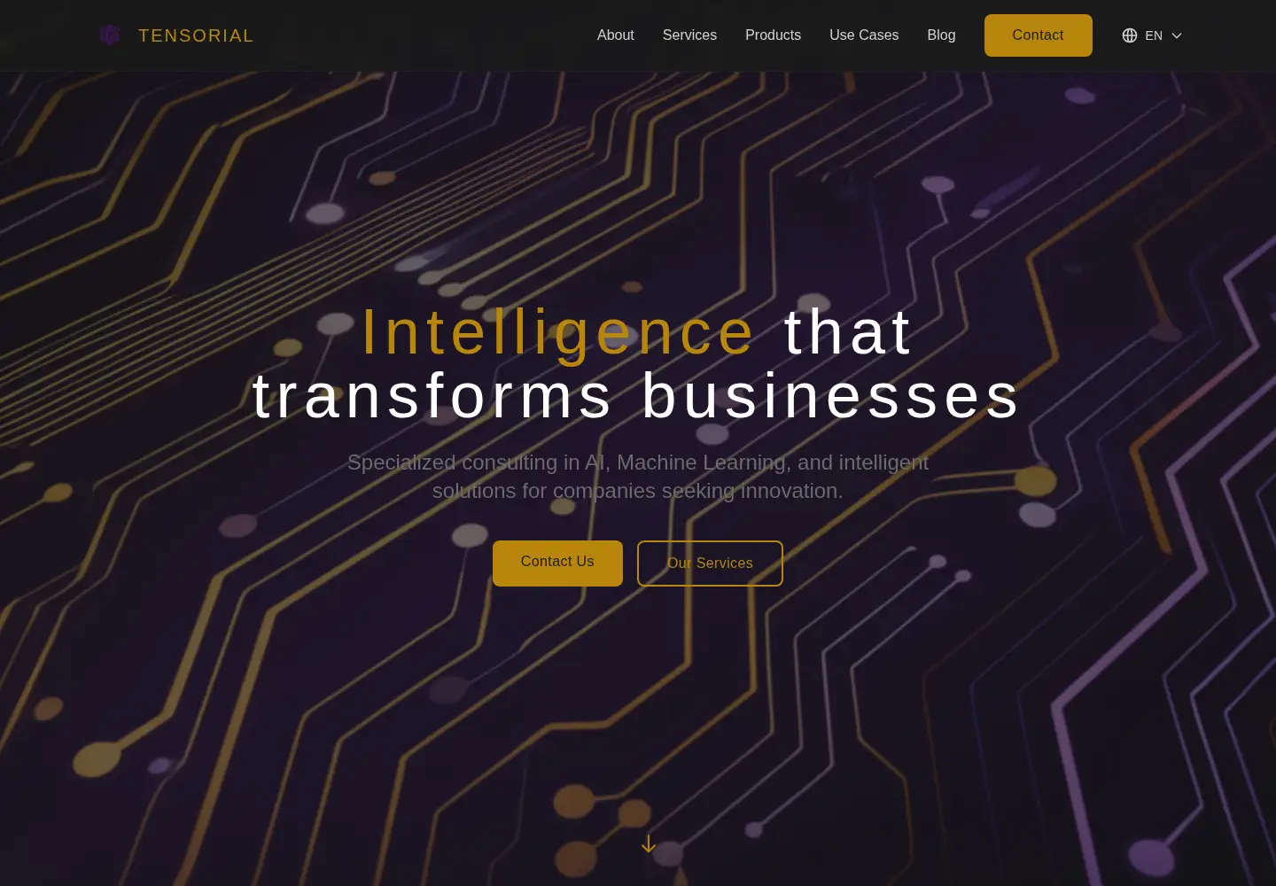 Screenshot of tensorial.com.br