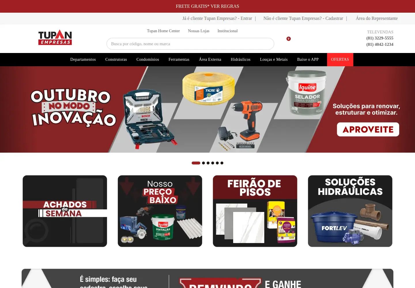 Screenshot of tupanempresas.com.br