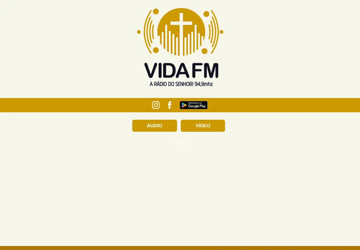 Screenshot of vida.fm.br
