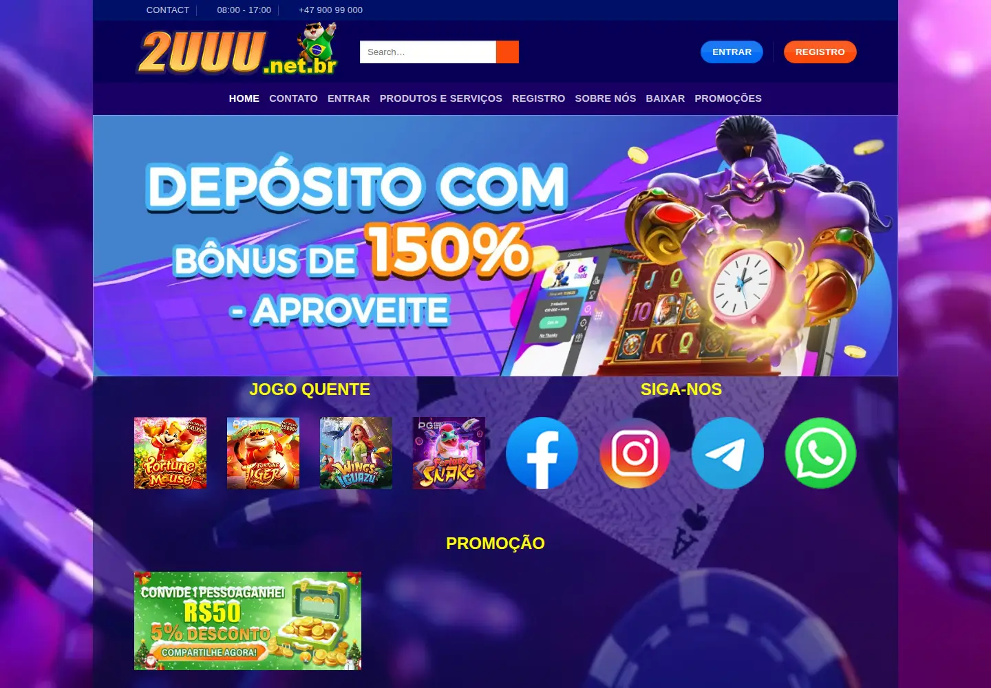 Screenshot of 2uuu.net.br