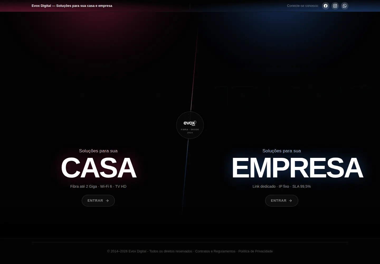 Screenshot of evox.net.br