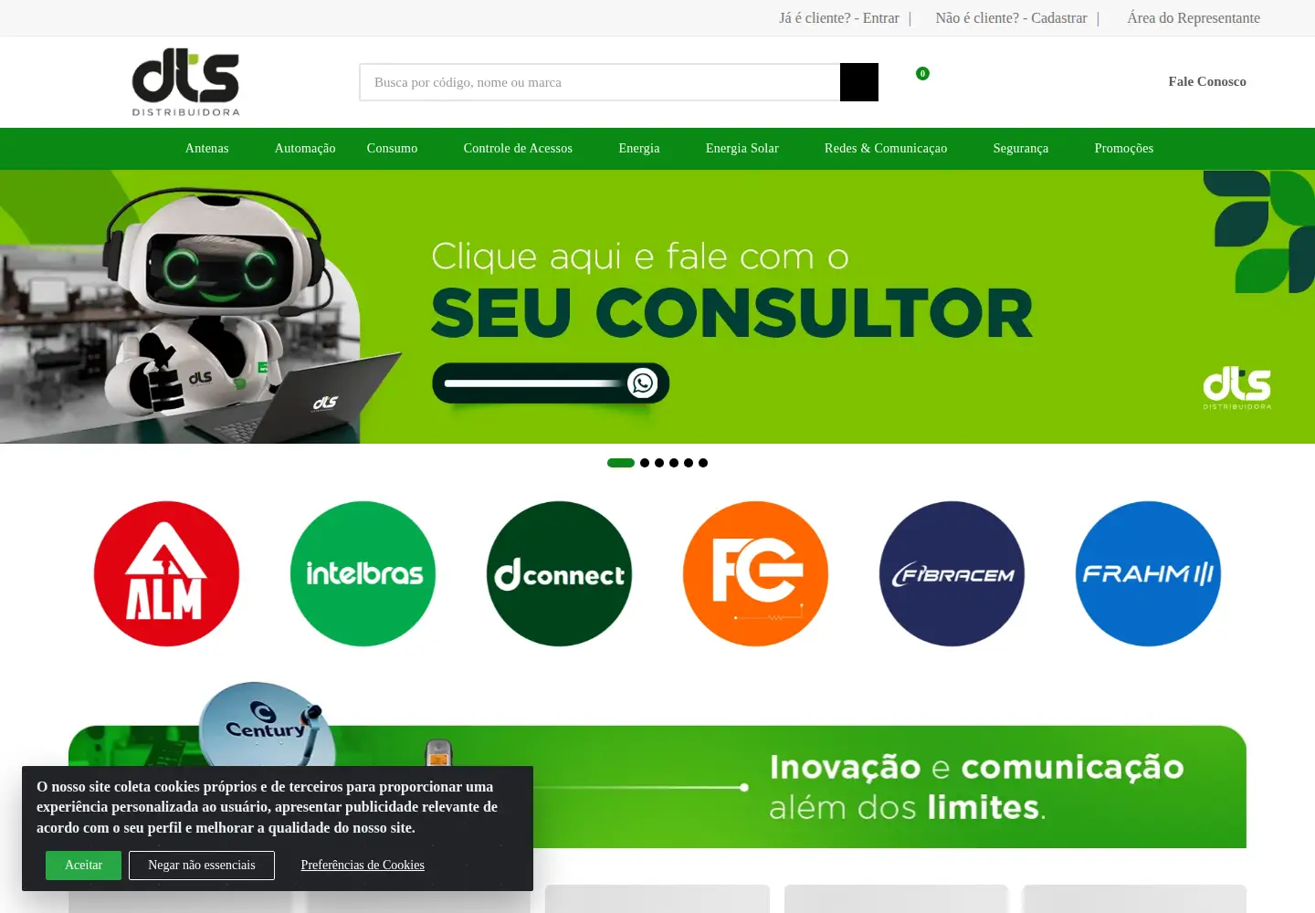 Screenshot of dts.tec.br