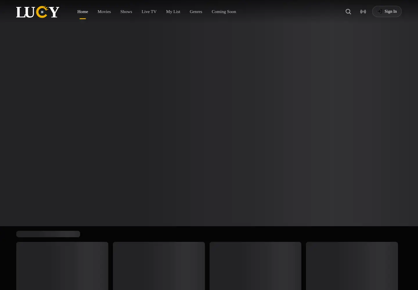 Captured homepage of lucytv.ca in the current scan