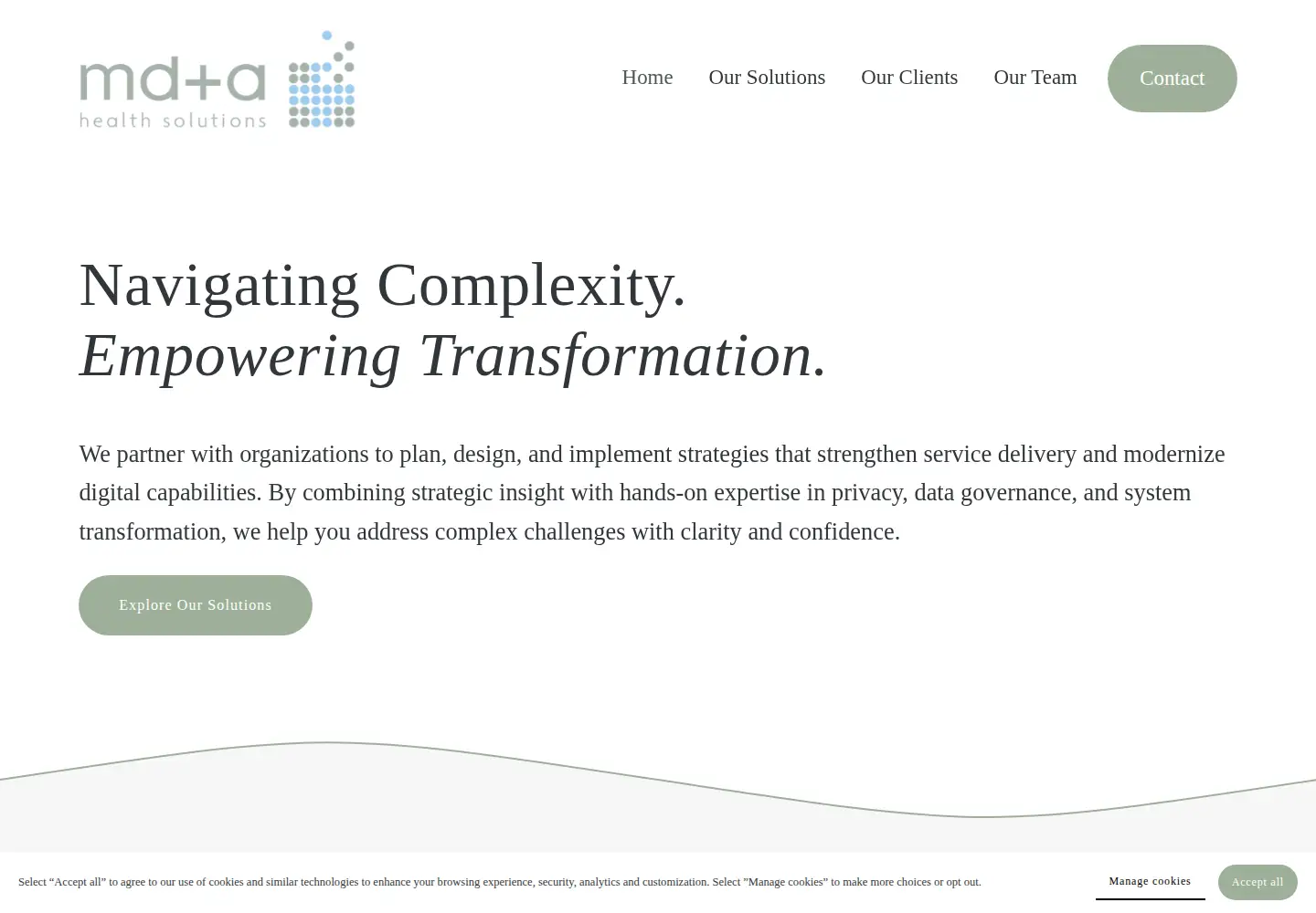 Screenshot of mdahealth.ca