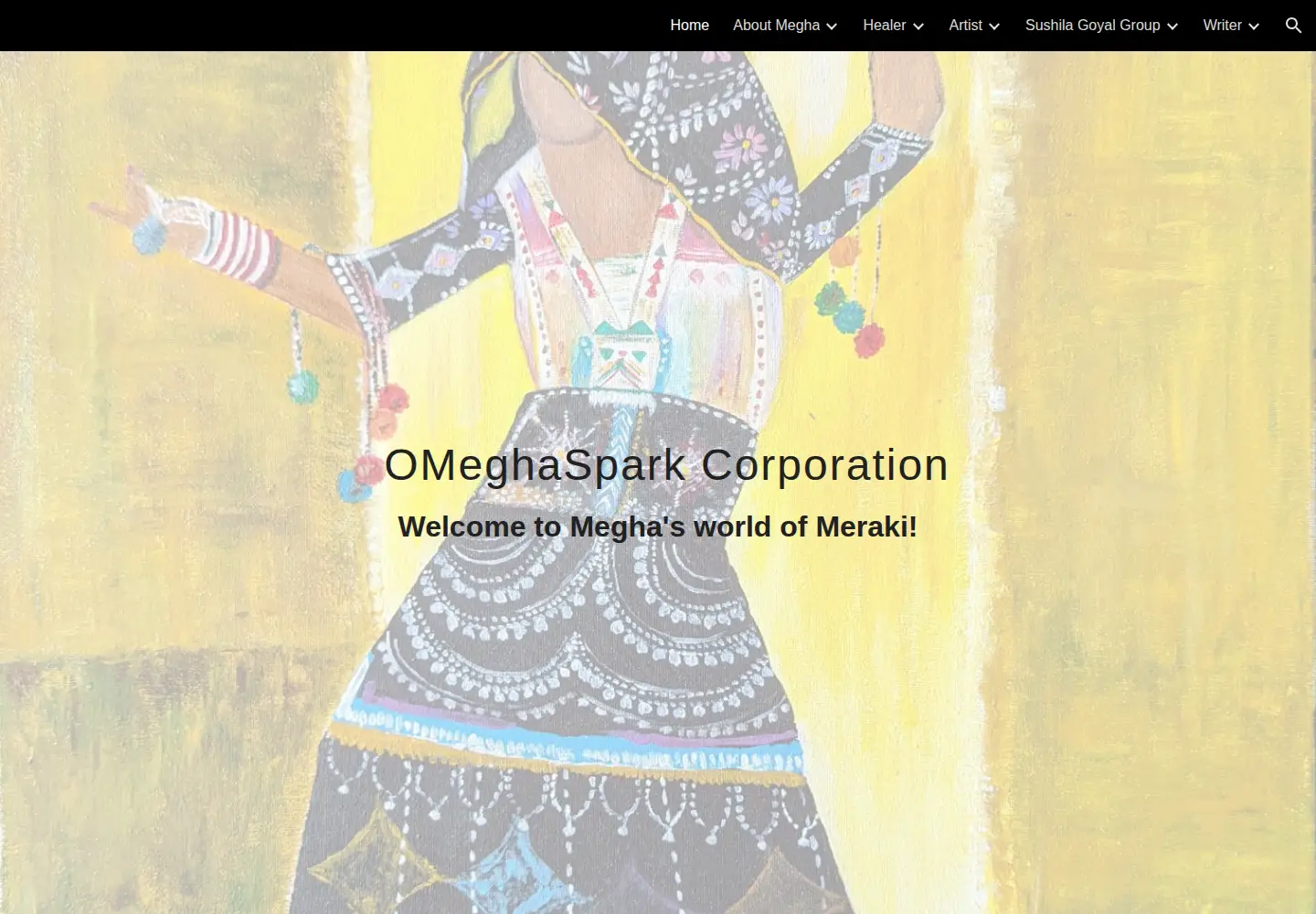 Captured homepage of omeghaspark.ca in the current scan