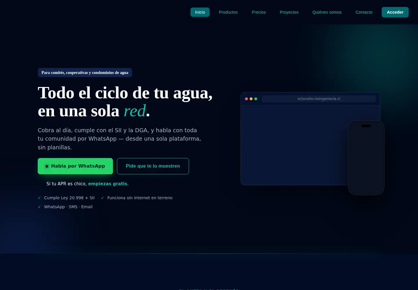 Screenshot of octocelio.cl