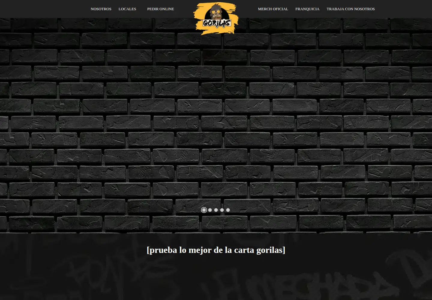 Screenshot of sangucheriagorilas.cl