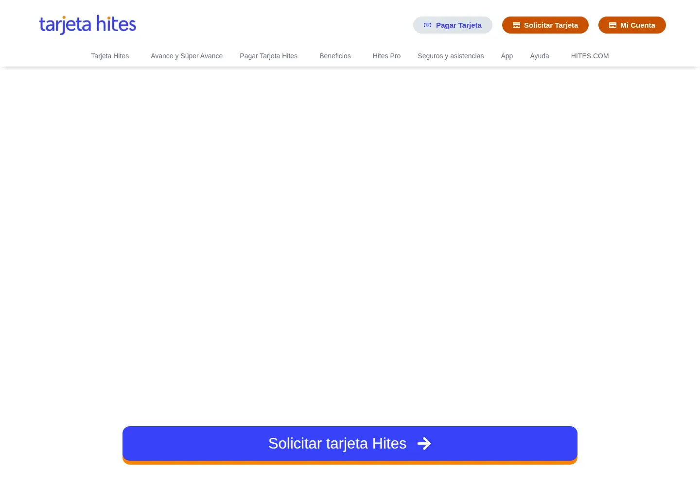 Screenshot of tarjetahites.cl
