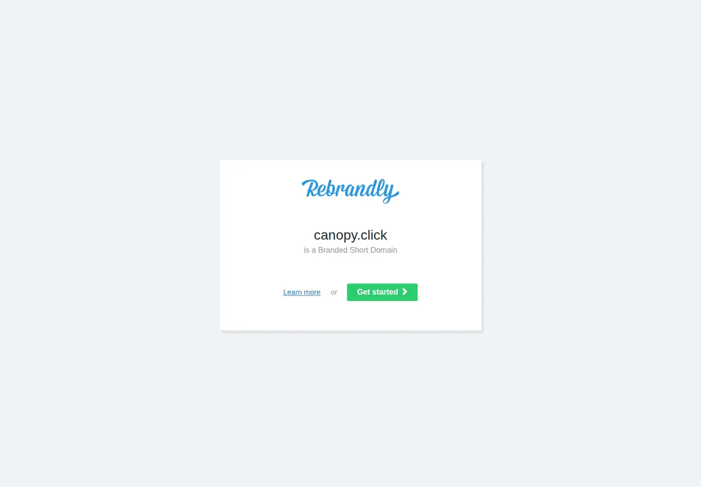 Captured homepage of canopy.click in the current scan