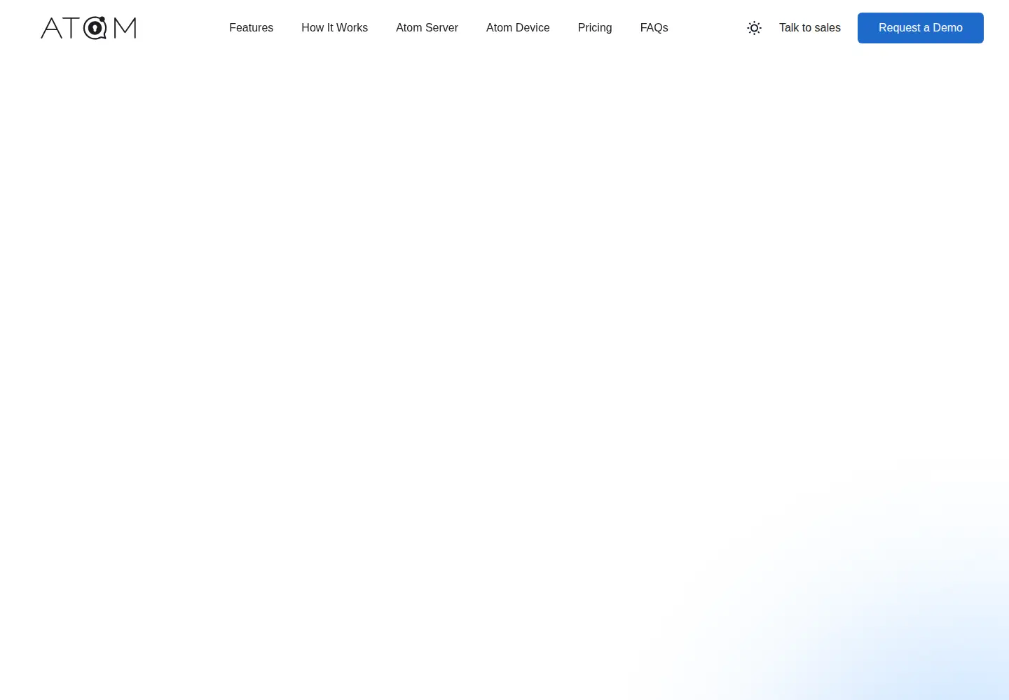 Captured homepage of atomapp.cloud in the current scan