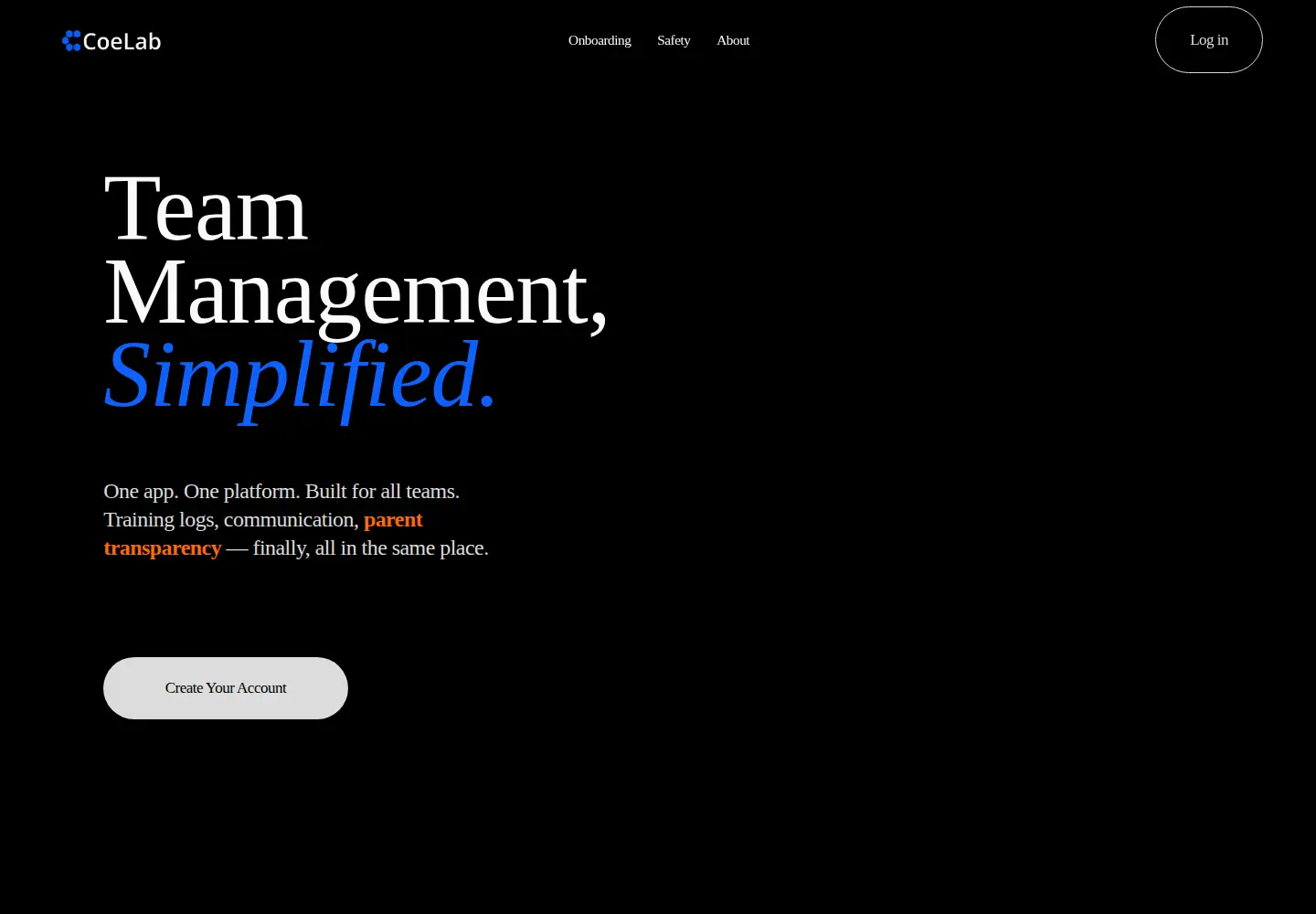 Screenshot of coelab.co