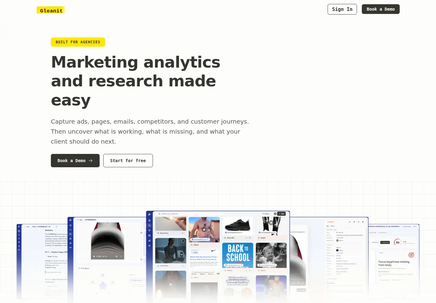 Screenshot of gleanit.co