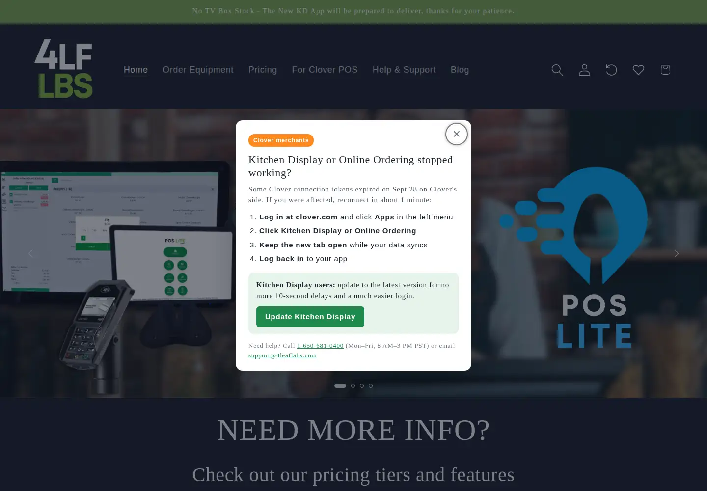 Screenshot of 4leaflabs.com