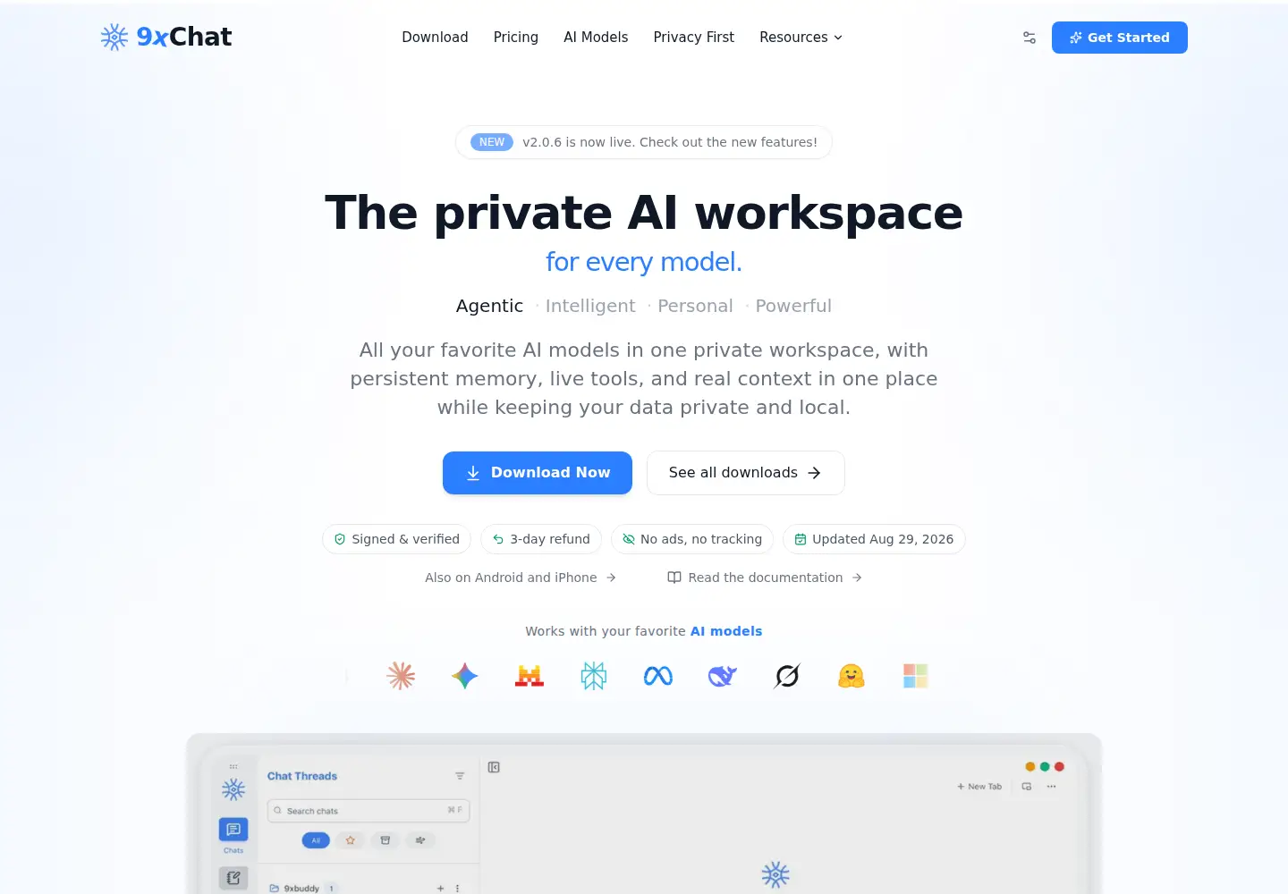 Screenshot of 9xchat.com