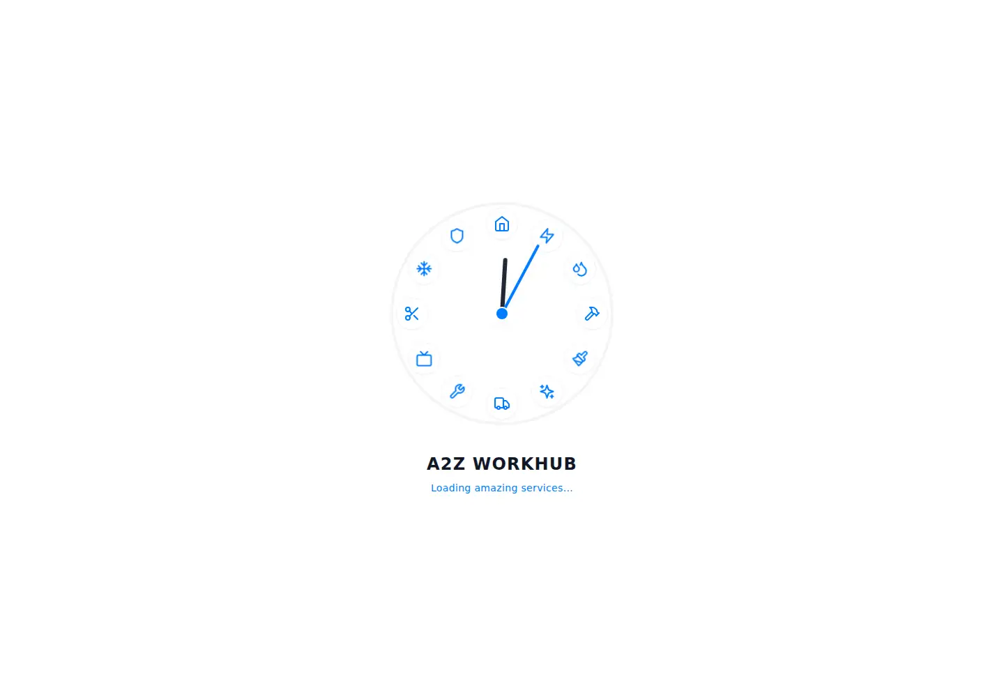 Screenshot of a2zworkhub.com