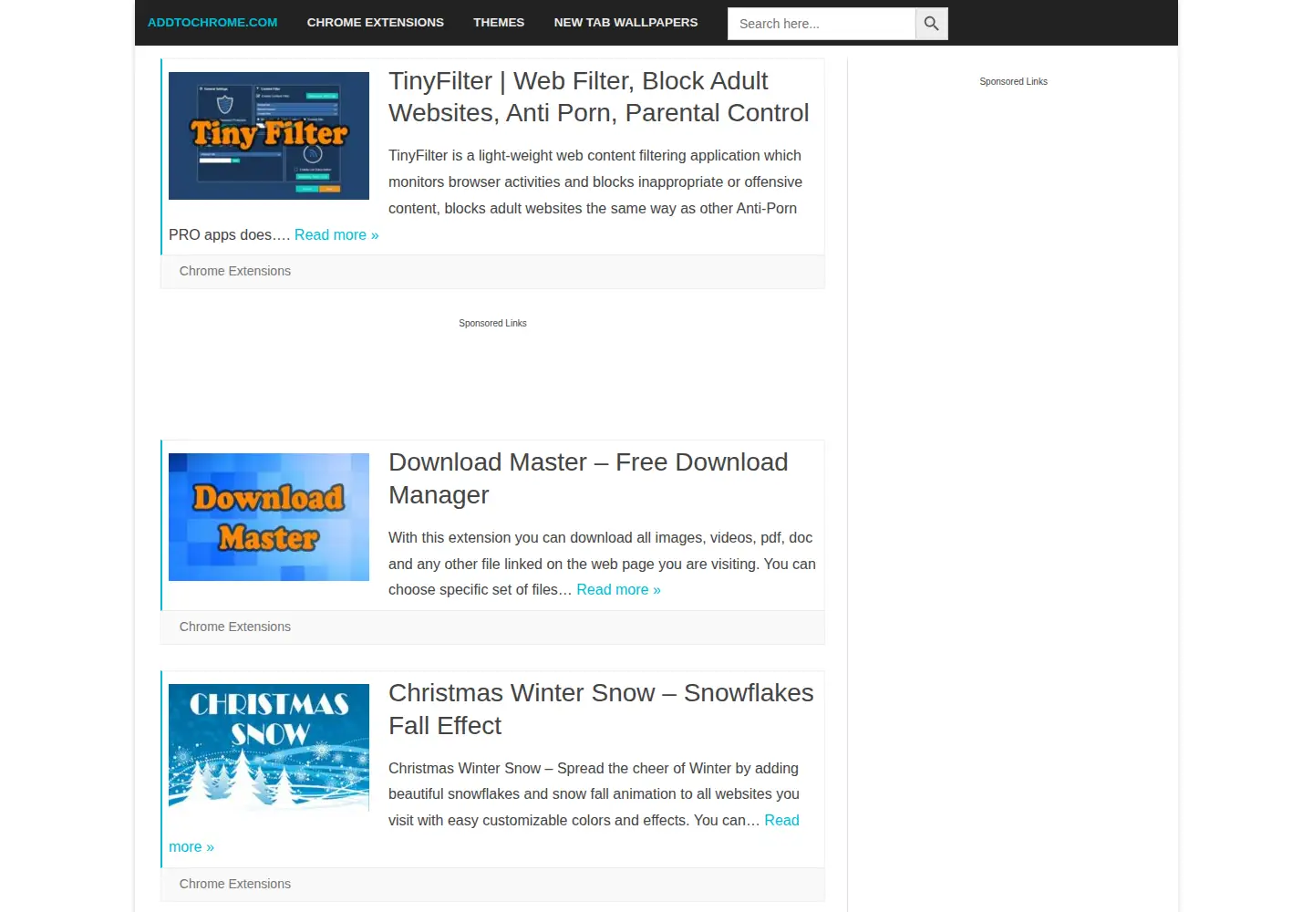 Screenshot of addtochrome.com