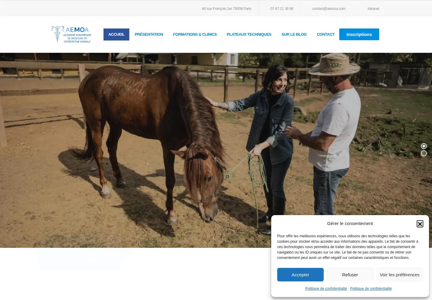 Screenshot of aemoa.com