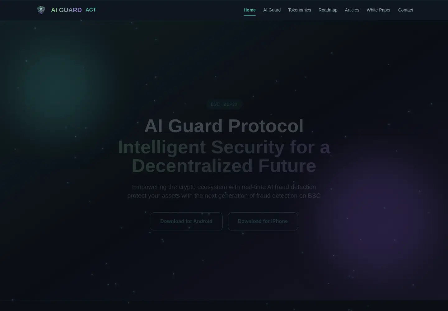 Screenshot of aiguardprotocol.com