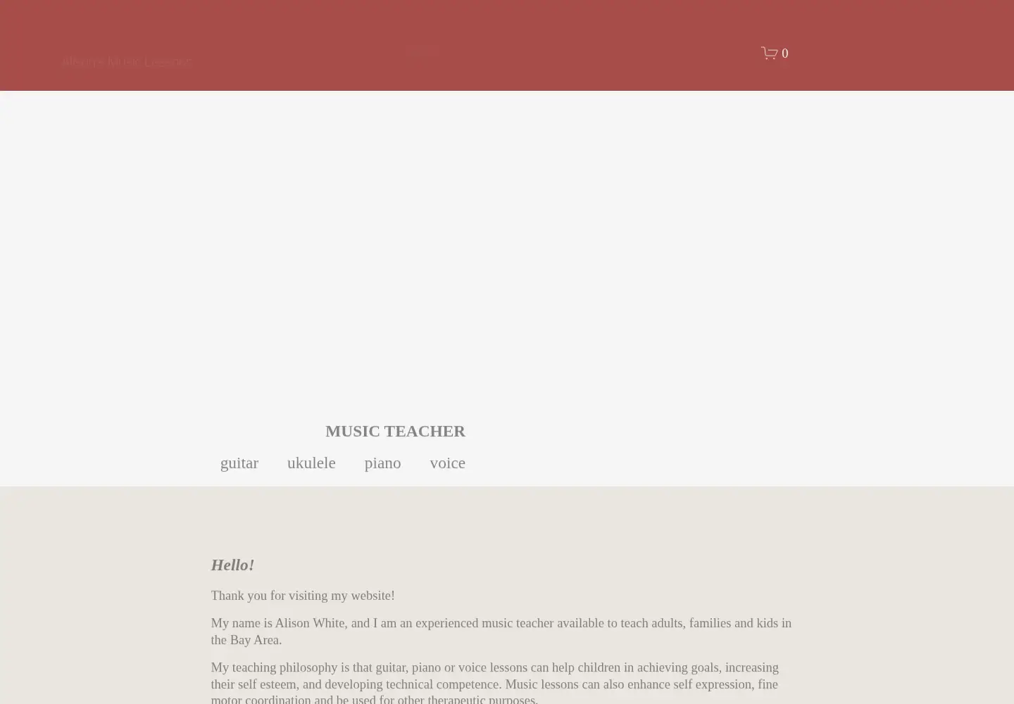 Screenshot of alisonsmusiclessons.com