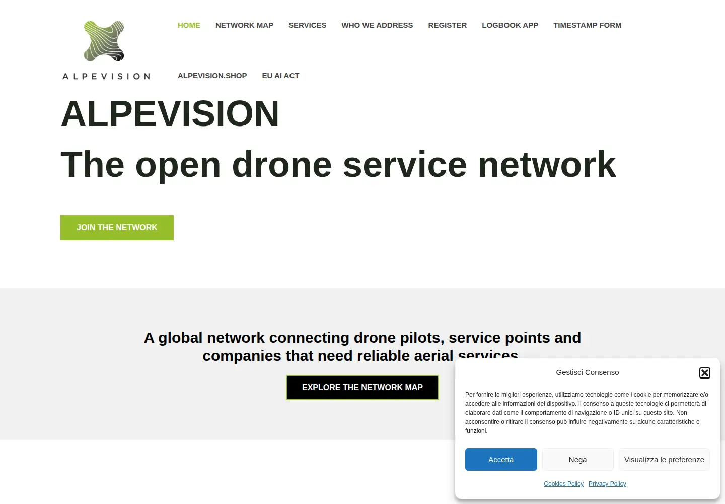 Screenshot of alpevision.com