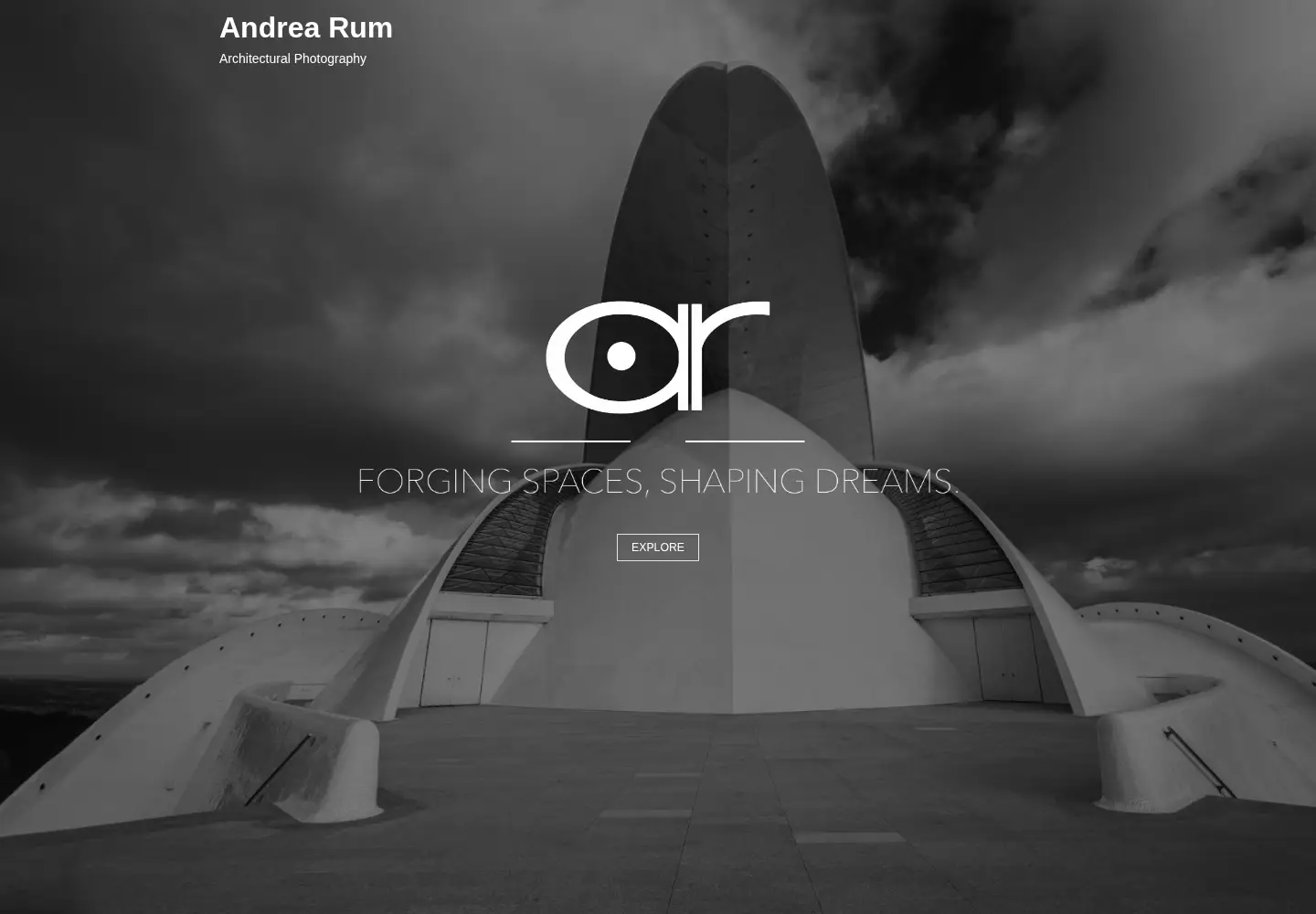 Captured homepage of andrearum.com in the current scan