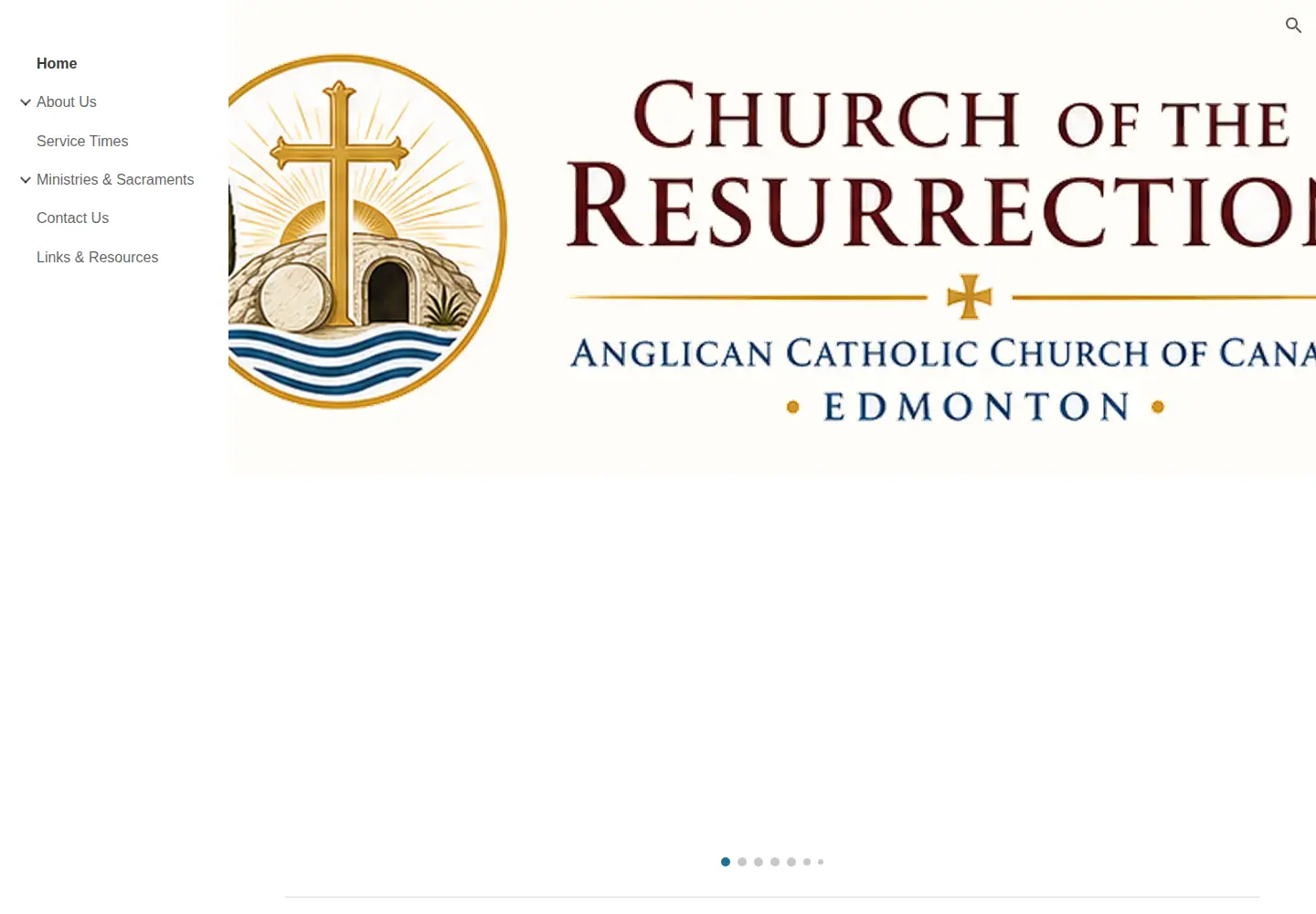 Screenshot of anglicancatholic-edmonton.com