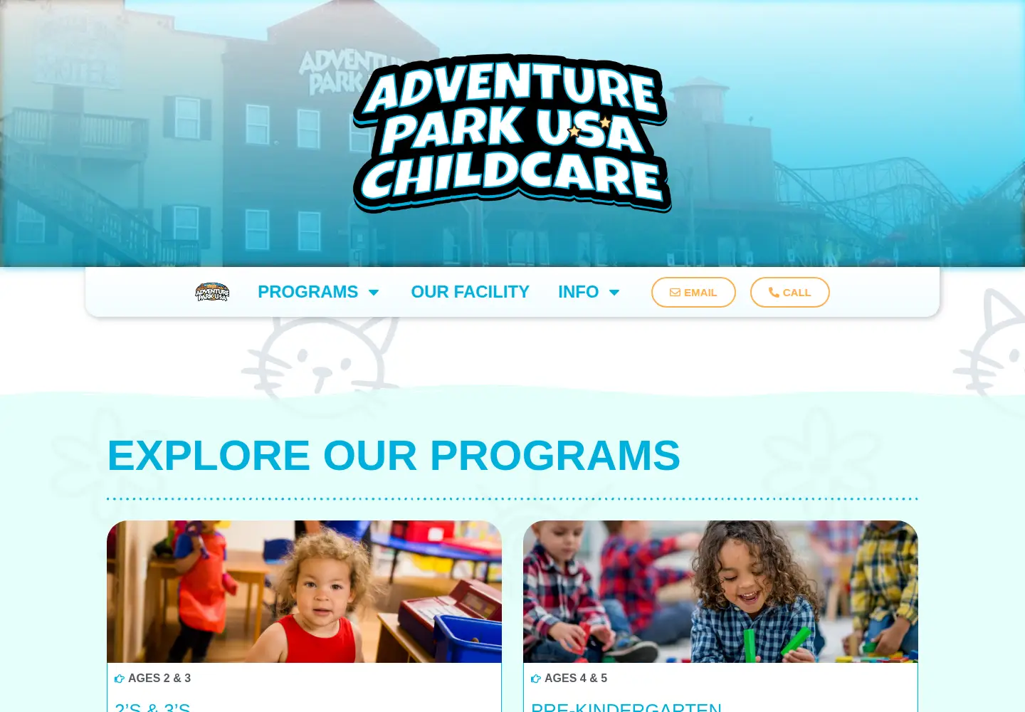 Screenshot of apusachildcare.com