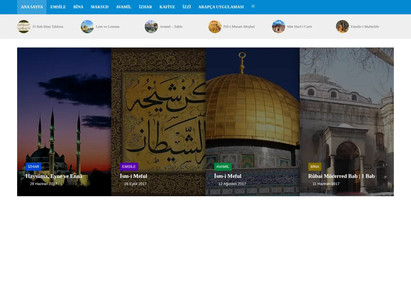 Captured homepage of arapcadilbilgisi.com in the current scan