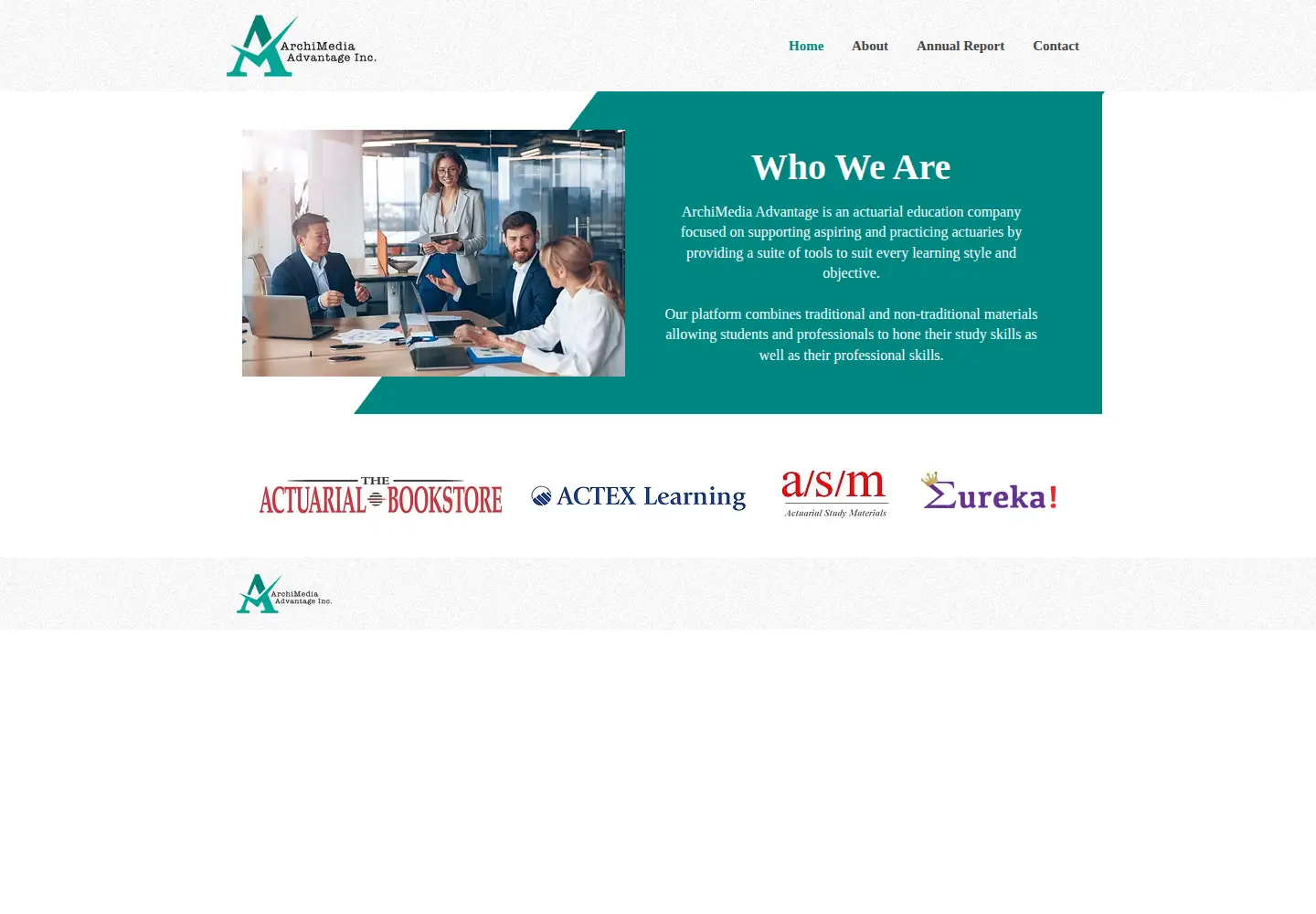 Screenshot of archimediaadvantage.com
