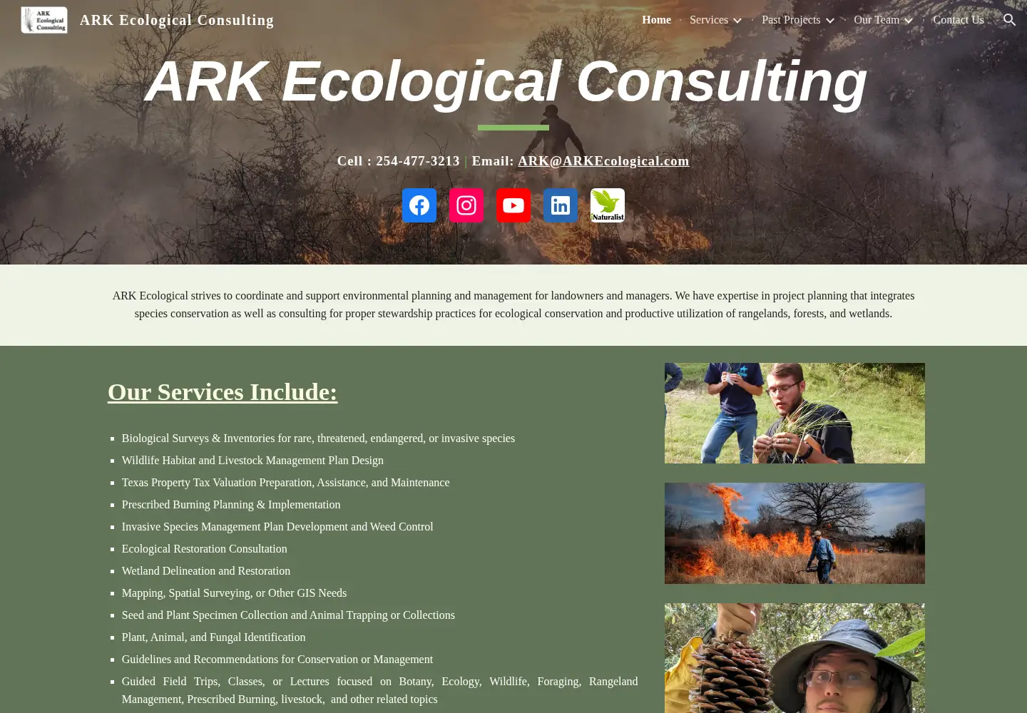Screenshot of arkecological.com