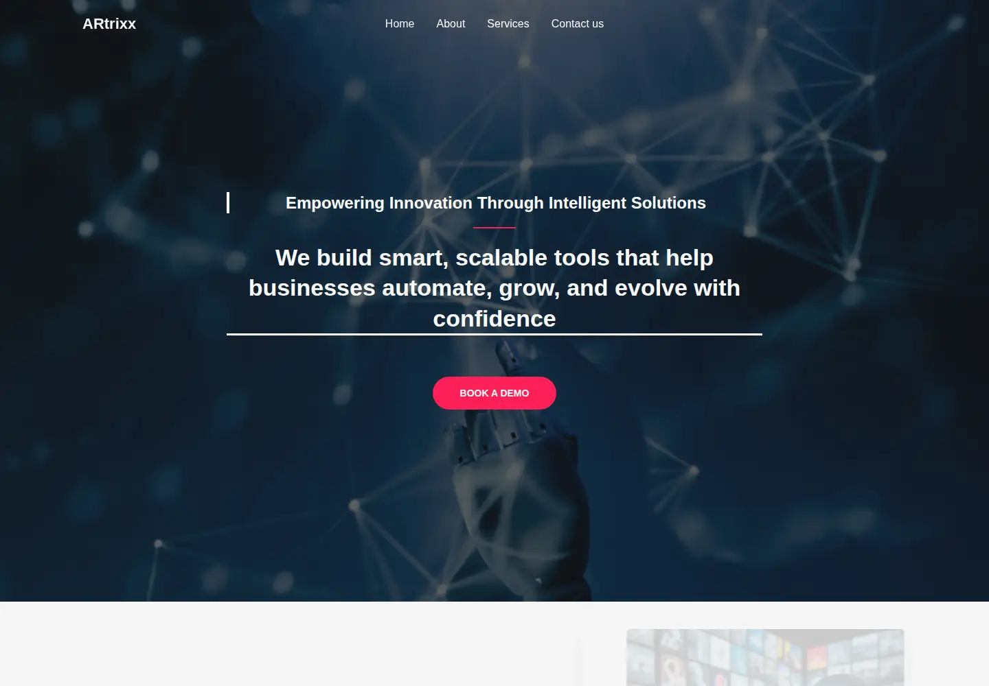 Screenshot of artrixx.com