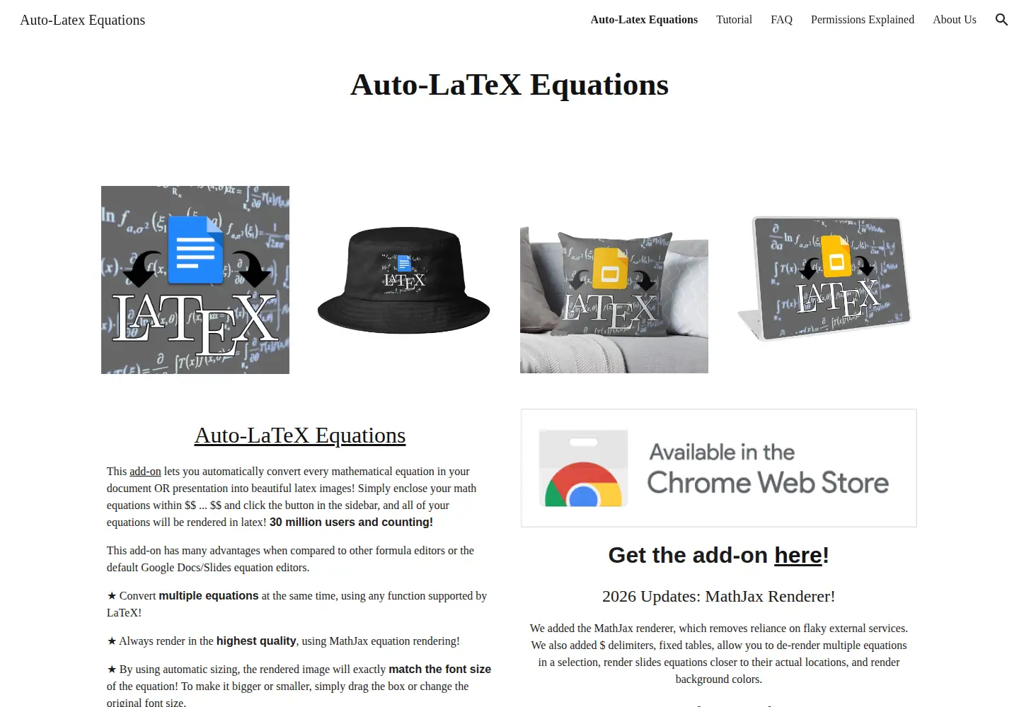 Screenshot of autolatex.com