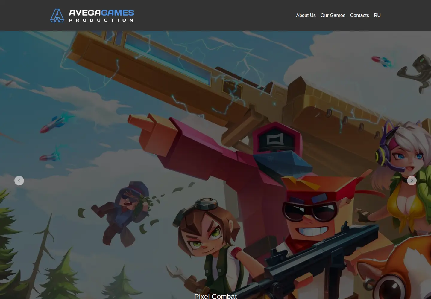 Screenshot of avegagames.com