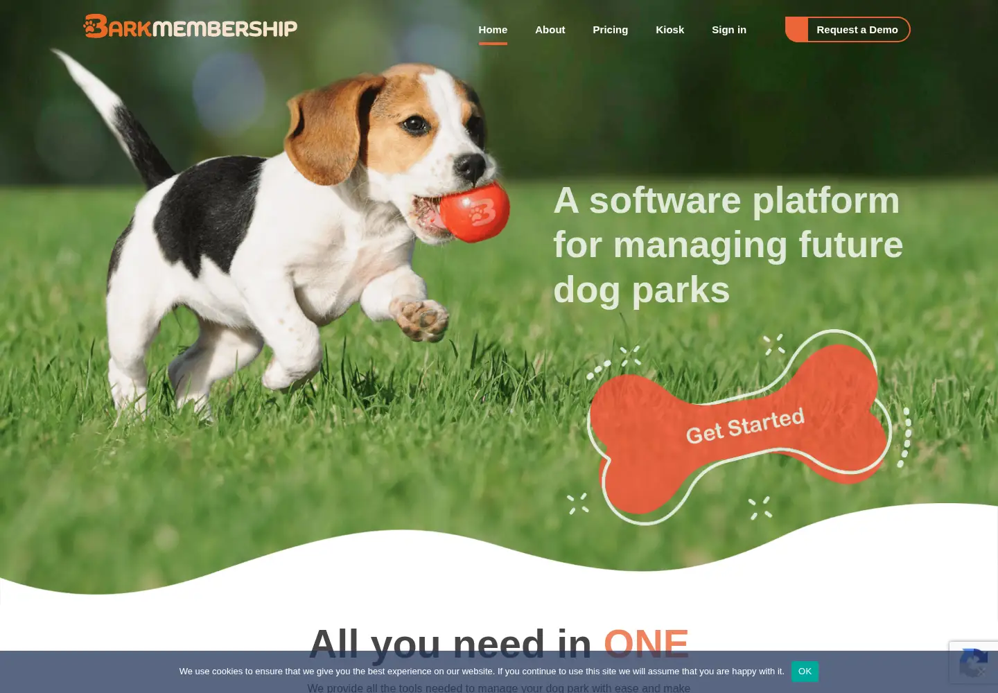 Screenshot of barkmembership.com