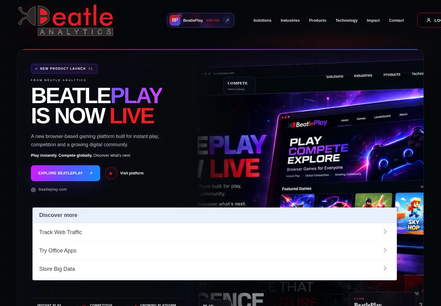 Screenshot of beatleanalytics.com