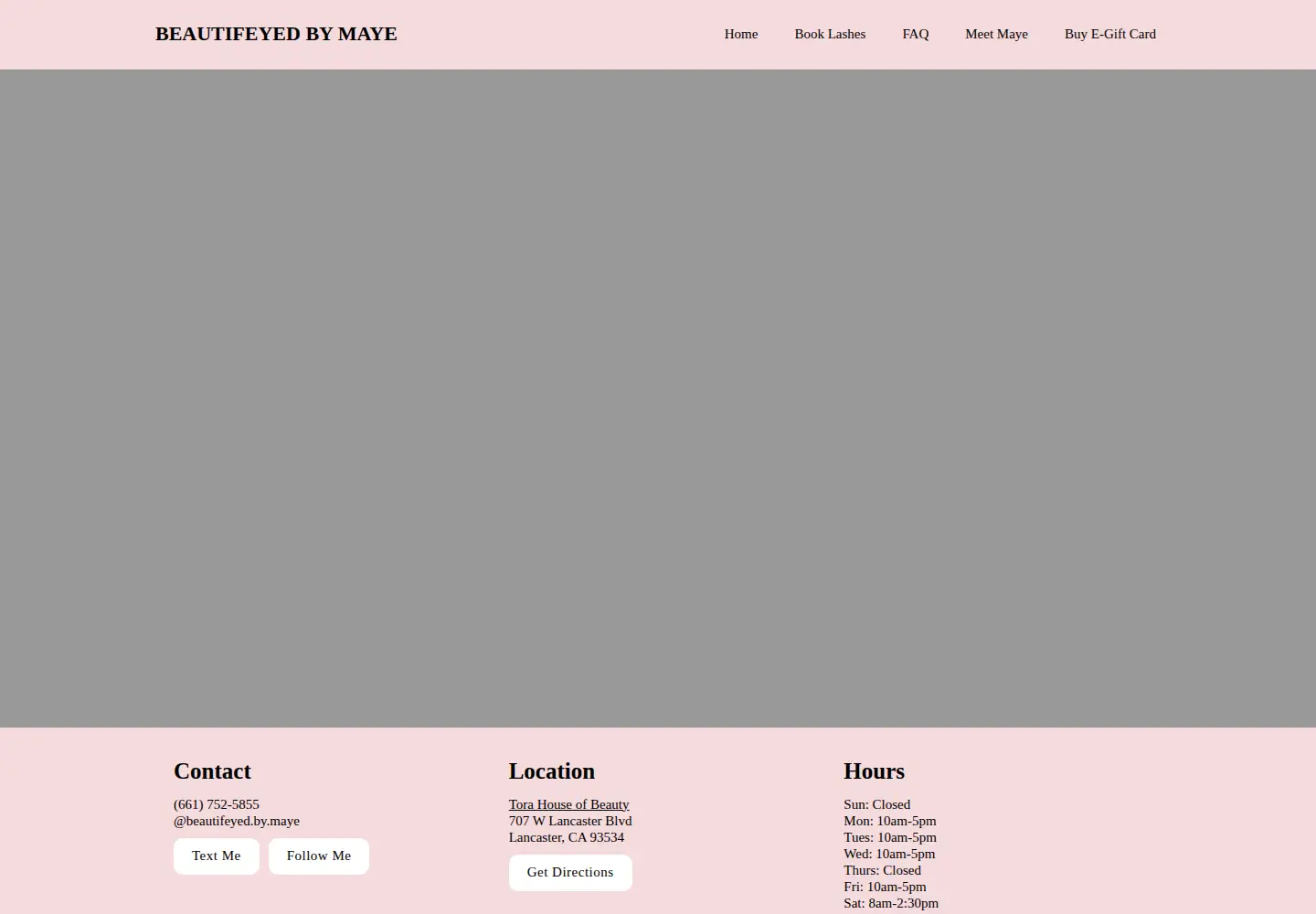 Screenshot of beautifeyedbymaye.com