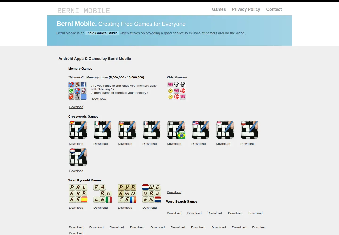 Screenshot of bernimobile.com
