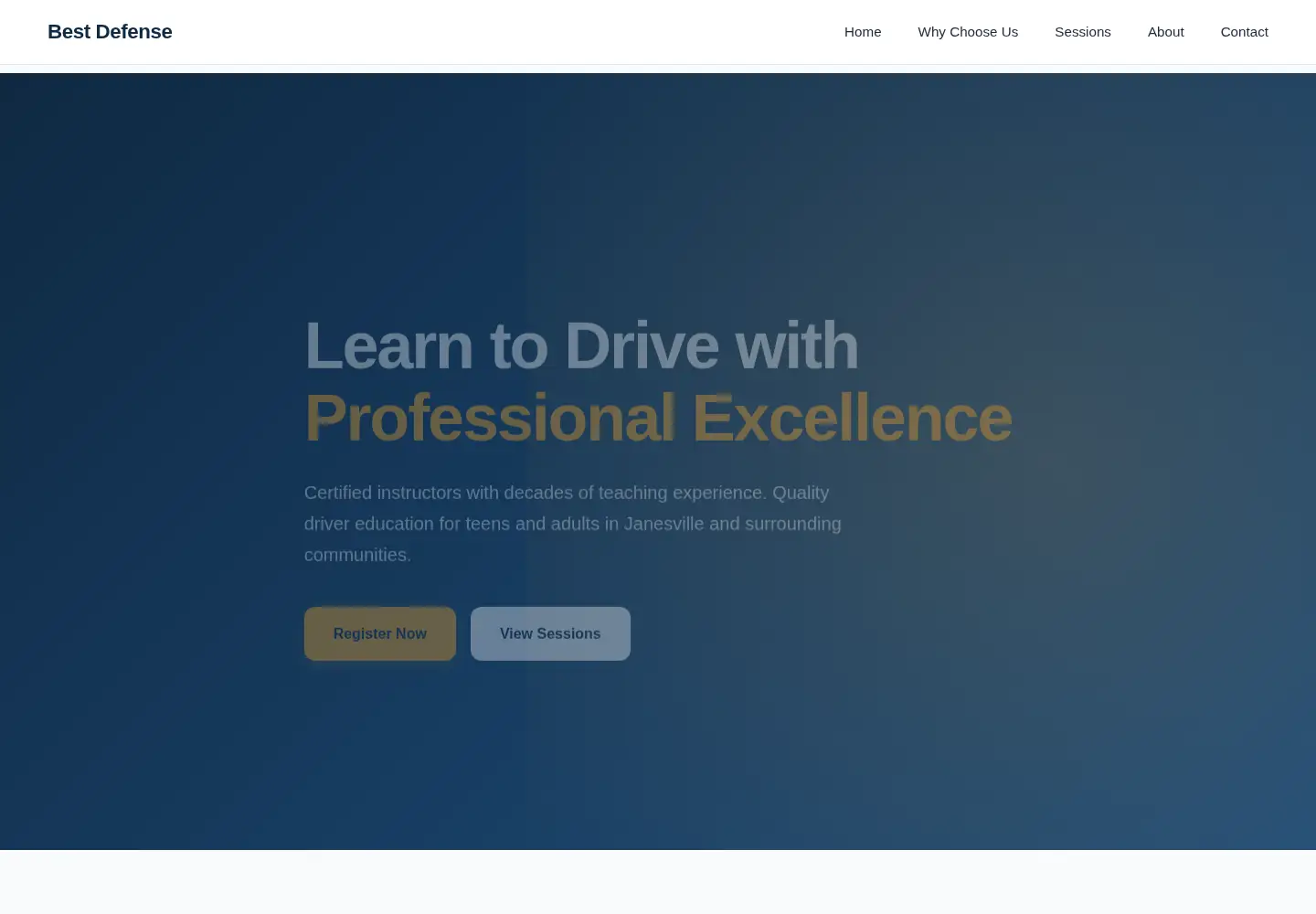 Screenshot of bestdefensedrivingschool.com