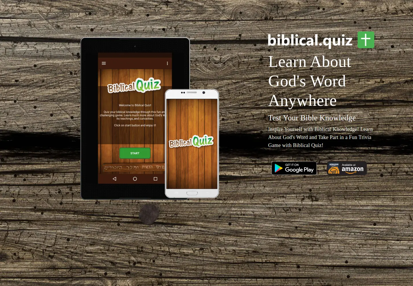 Screenshot of biblicalquizzes.com