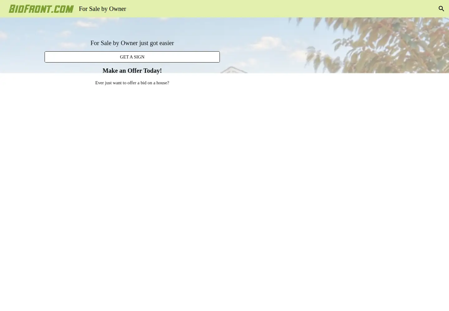 Screenshot of bidfront.com