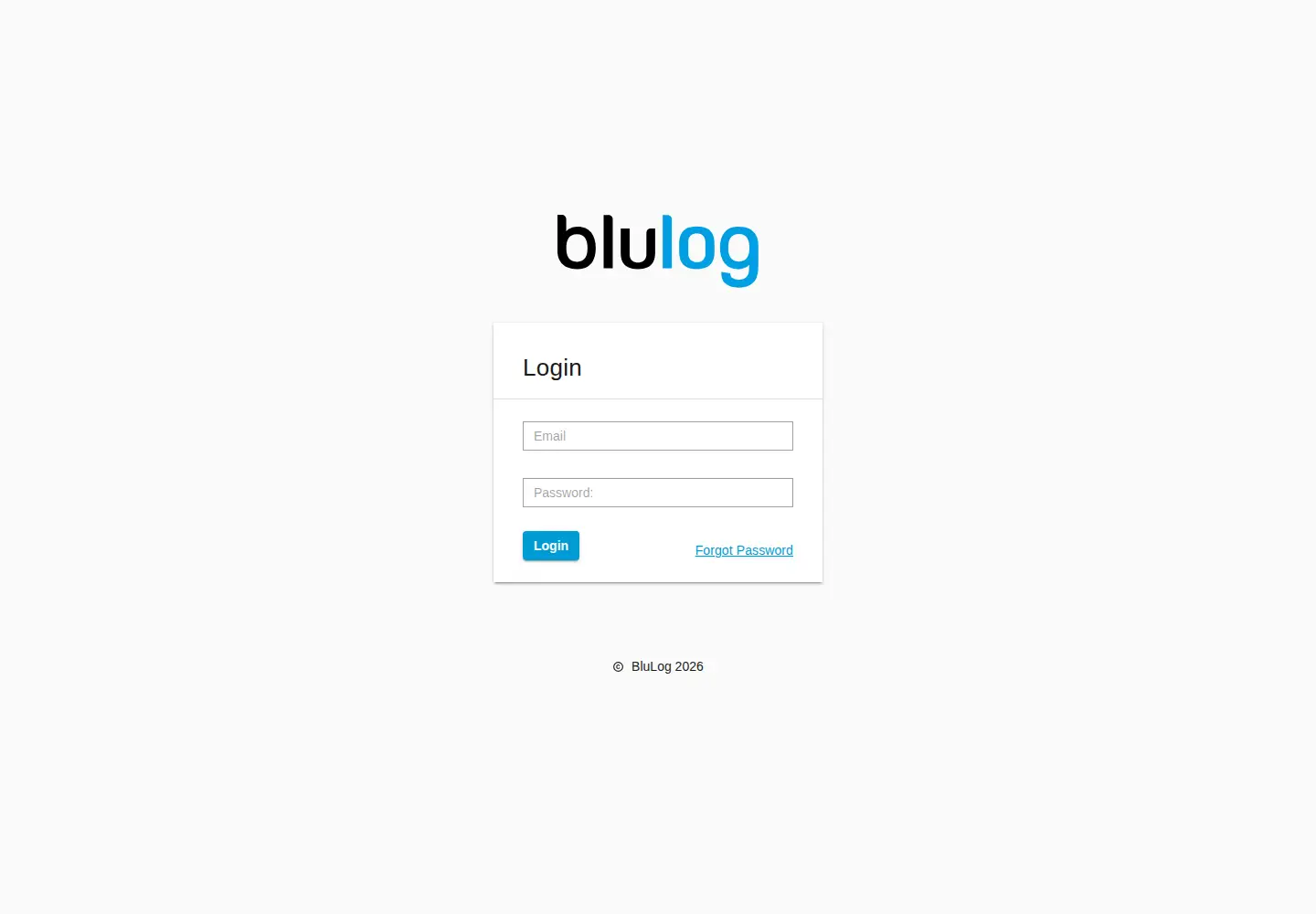 Screenshot of bluconsole.com