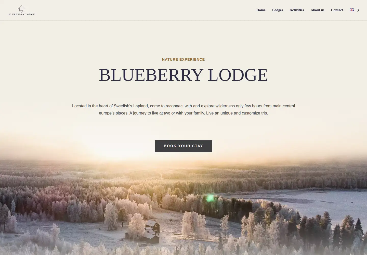 Screenshot of blueberry-lodge.com