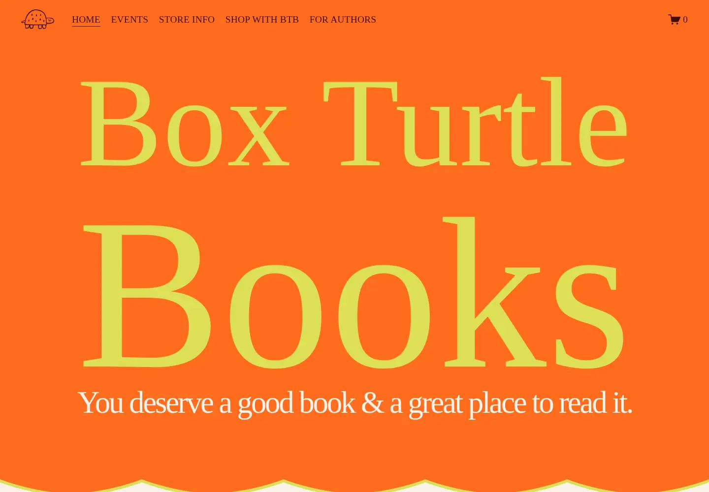 Screenshot of boxturtlebookstore.com