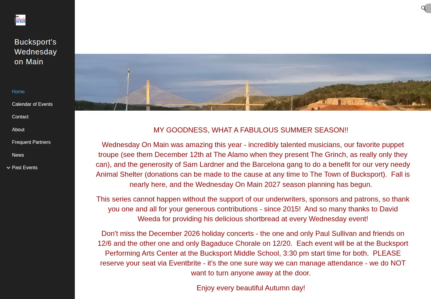 Screenshot of bucksportwom.com